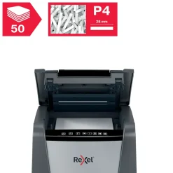 Rexel Makuleringsmaskiner|Optimum AutoFeed+ 50X Makuleringsmaskin Cross-cut A4
