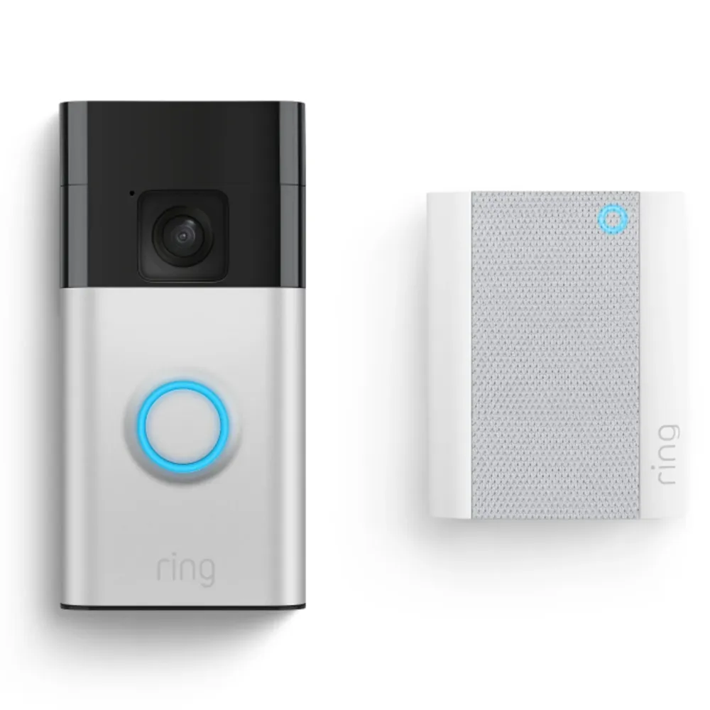 Ring Smart Dørklokke|Smart Dørklokke|Battery Video Doorbell med Chime Gen.2