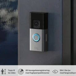 Ring Smart Dørklokke|Smart Dørklokke|Battery Video Doorbell Pro