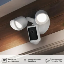 Ring Kameraovervåking|Floodlight Cam Pro overvåkingskamera Retinal 2K