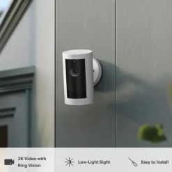 Ring Kameraovervåking|Outdoor Cam Plus Battery - Retinal 2K overvåkingskamera