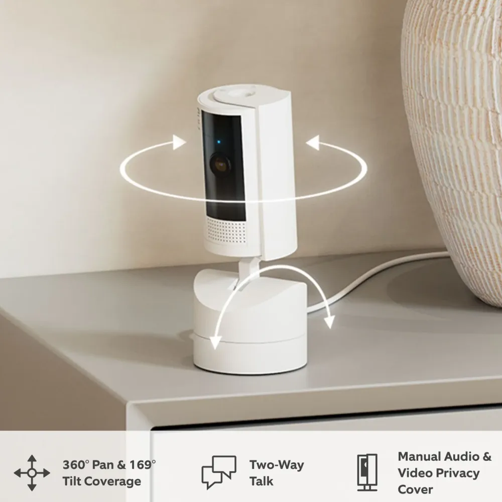 Ring Kameraovervåking|Pan-Tilt Indoor Camera
