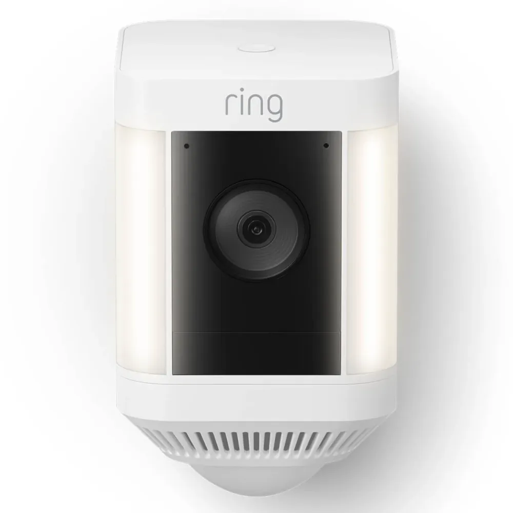 Ring Kameraovervåking|Spotlight Cam Plus Battery Trådløst overvåkingskamera Hvit