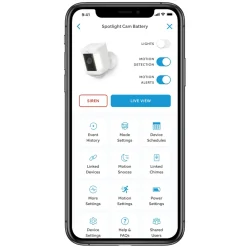 Ring Kameraovervåking|Spotlight Cam Plus Battery Trådløst overvåkingskamera Hvit
