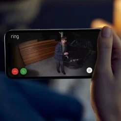 Ring Kameraovervåking|Spotlight Cam Plus Plug-In Overvåkingskamera Hvit