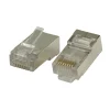 Kjell Nettverkskabler|RJ45-kontakt for rund myk Cat. 6 FTP-kabel 10-pk.