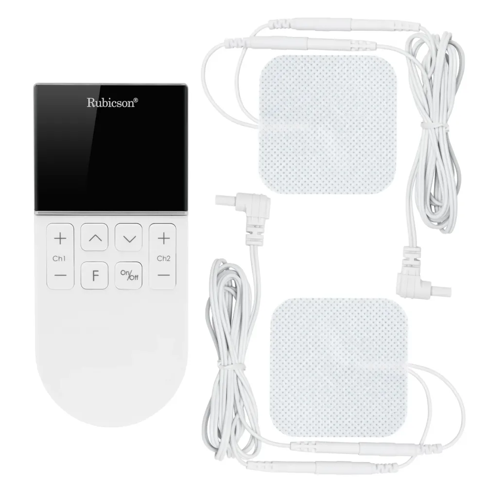 Rubicson Inneklima|Rengjøring|TENS/EMS-muskelstimulator med 4 elektrodeplater