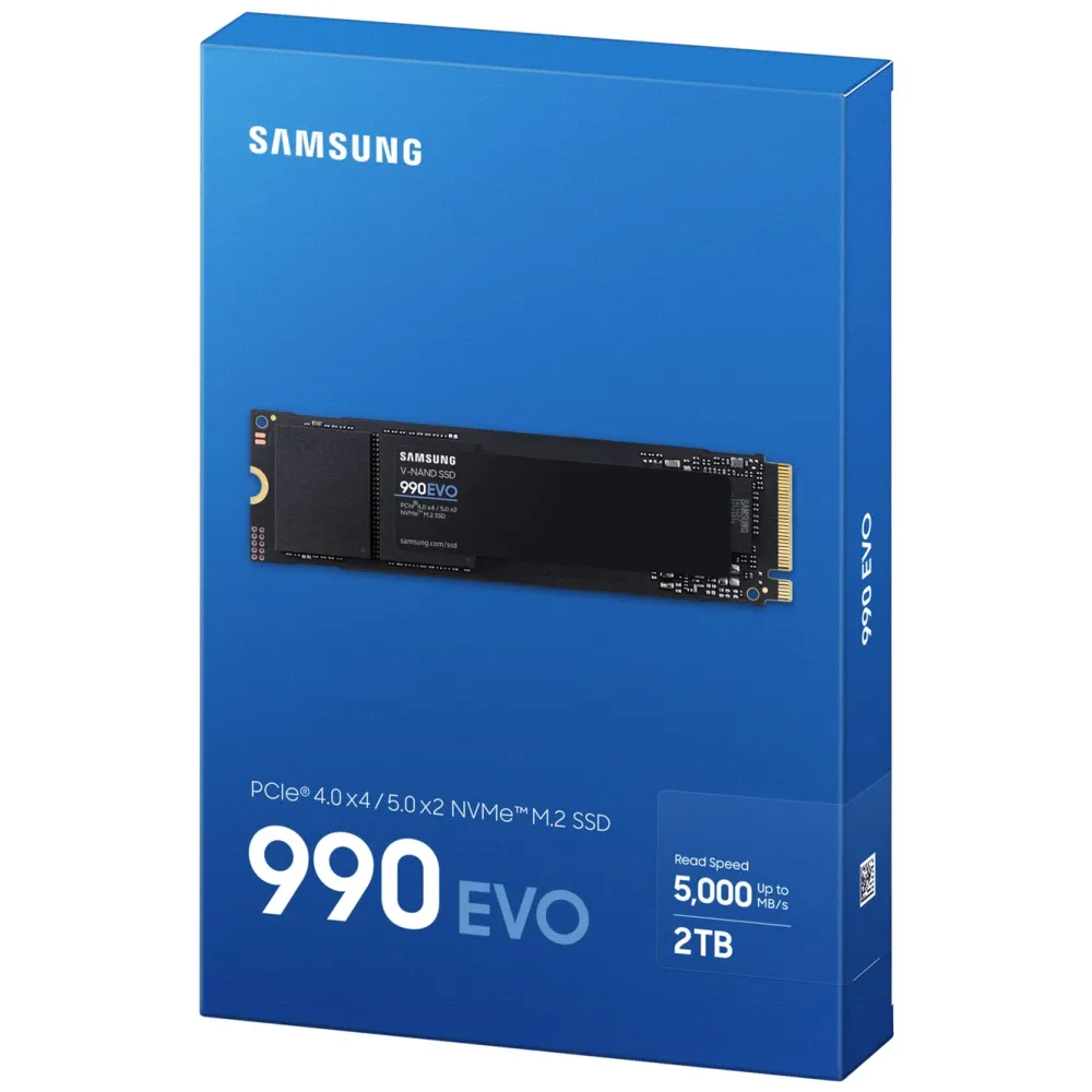 Samsung Datamaskinkomponenter|990 Evo NVMe M.2 SSD 2 TB