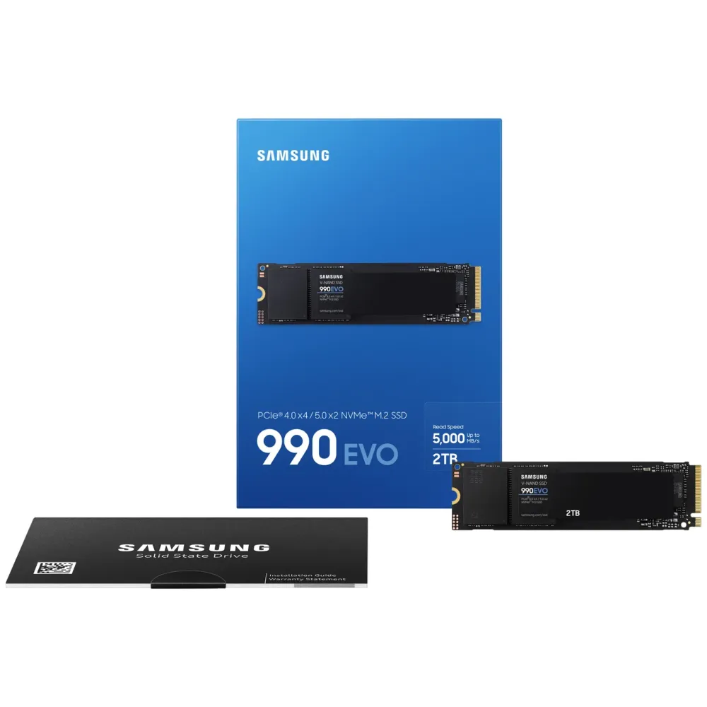 Samsung Datamaskinkomponenter|990 Evo NVMe M.2 SSD 2 TB