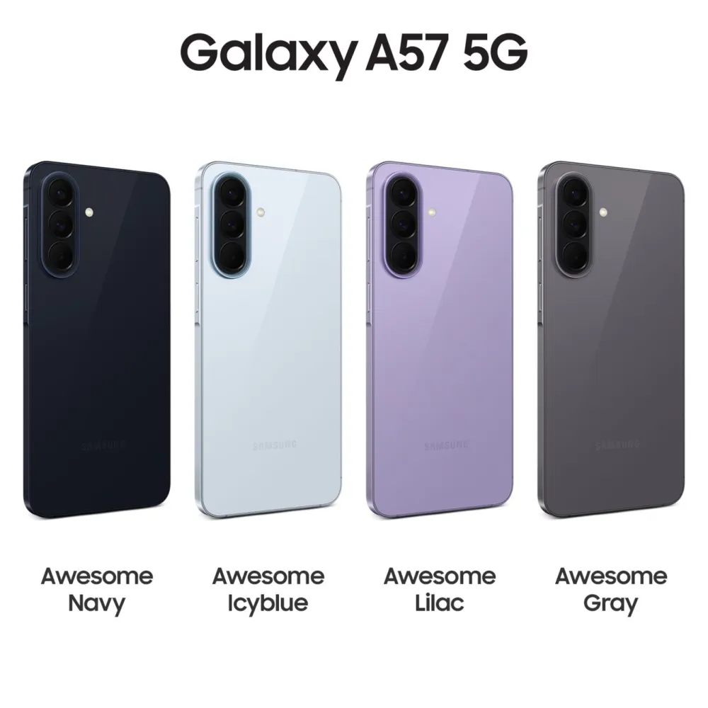 Samsung Mobiltelefoner|Galaxy A57 5G Isblå