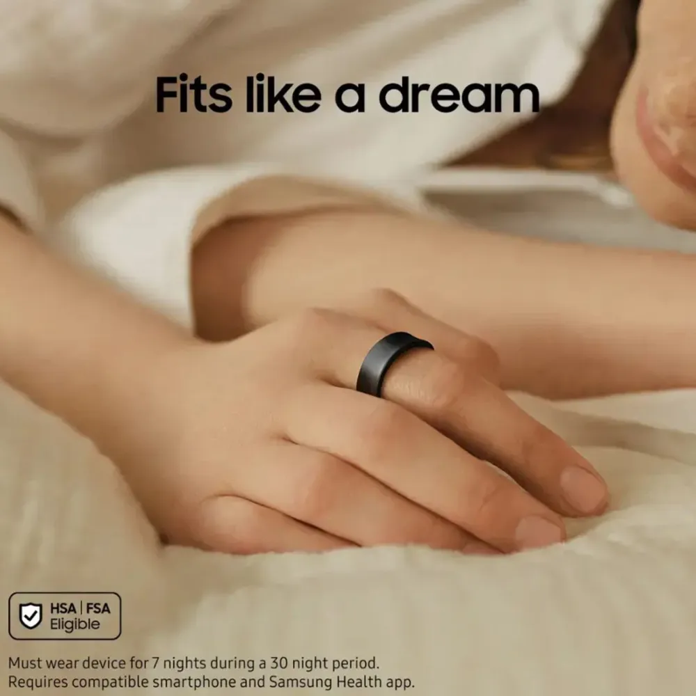 Samsung Smart Ring|Smartklokker Og Ringer|Galaxy Ring - Titanium Black Størrelse 10