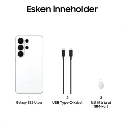 Samsung Mobiltelefoner|Galaxy S26 Ultra 512GB