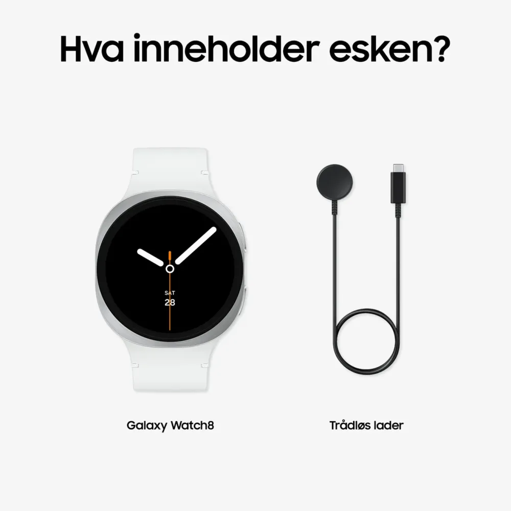 Samsung Smartklokker Og Ringer|Galaxy Watch8 44mm Bluetooth + 4G