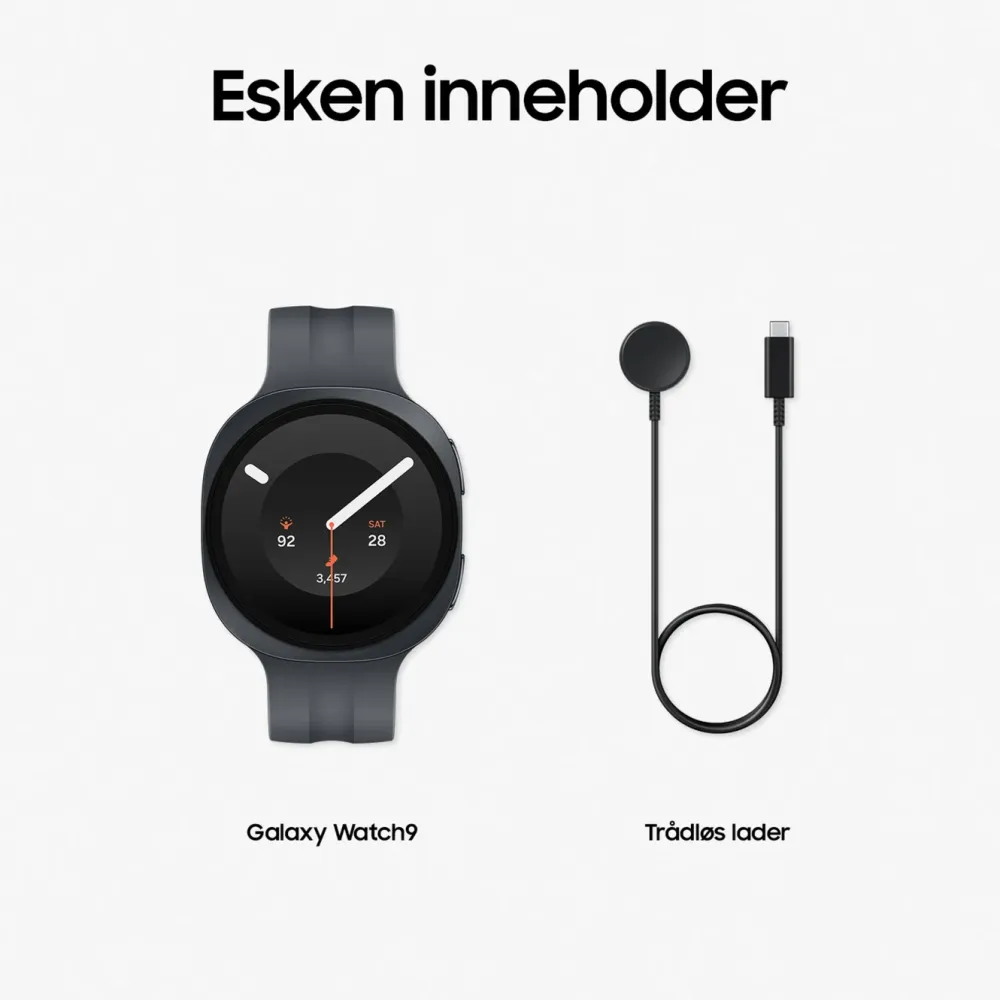 Samsung Smartklokker Og Ringer|Galaxy Watch9 40mm Bluetooth + 4G Graphite