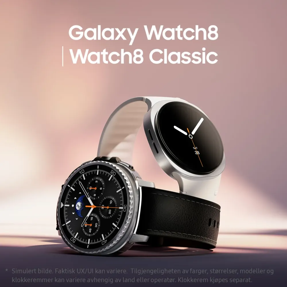 Samsung Smartklokker Og Ringer|Galaxy Watch8 40mm Bluetooth + 4G