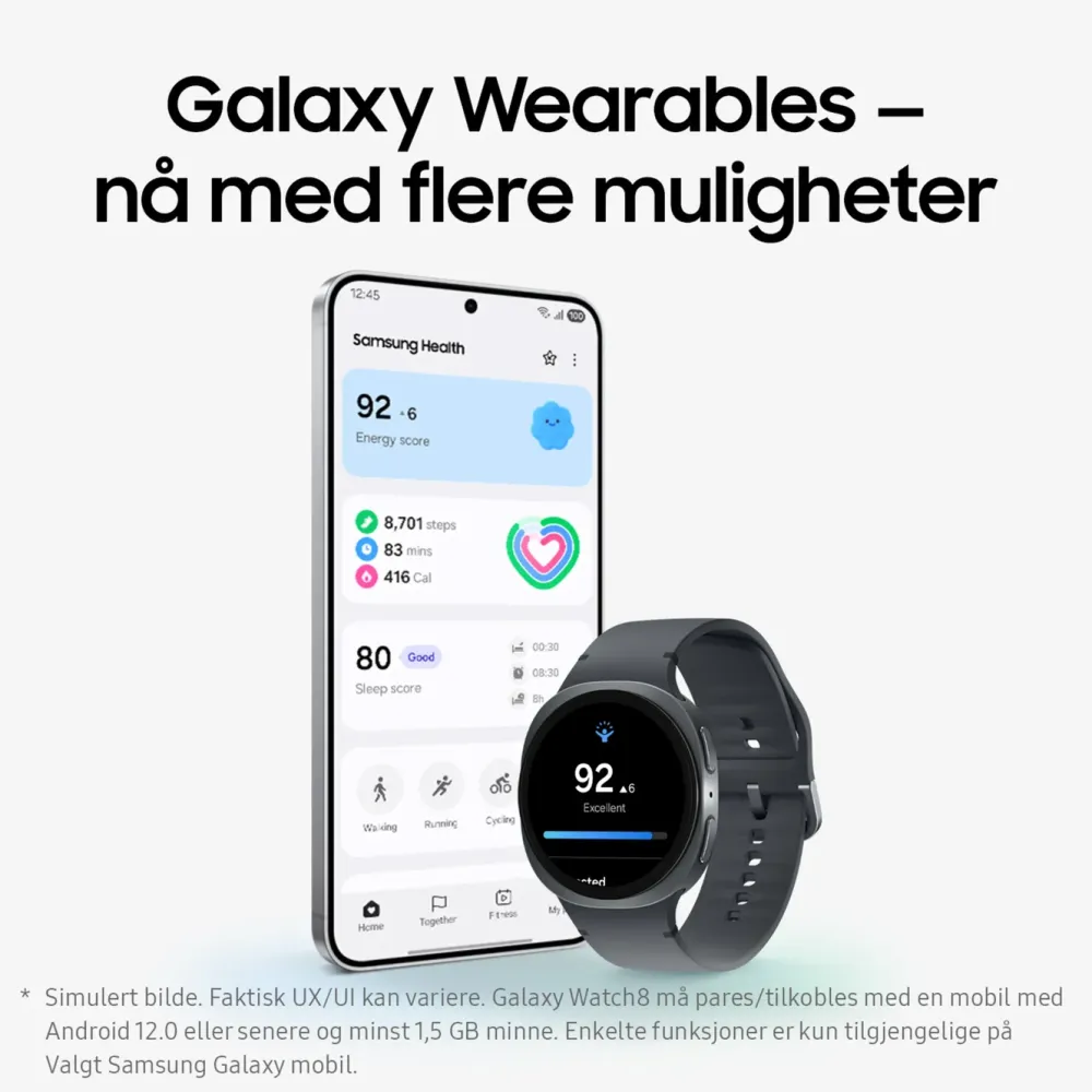 Samsung Smartklokker Og Ringer|Galaxy Watch8 40mm Bluetooth