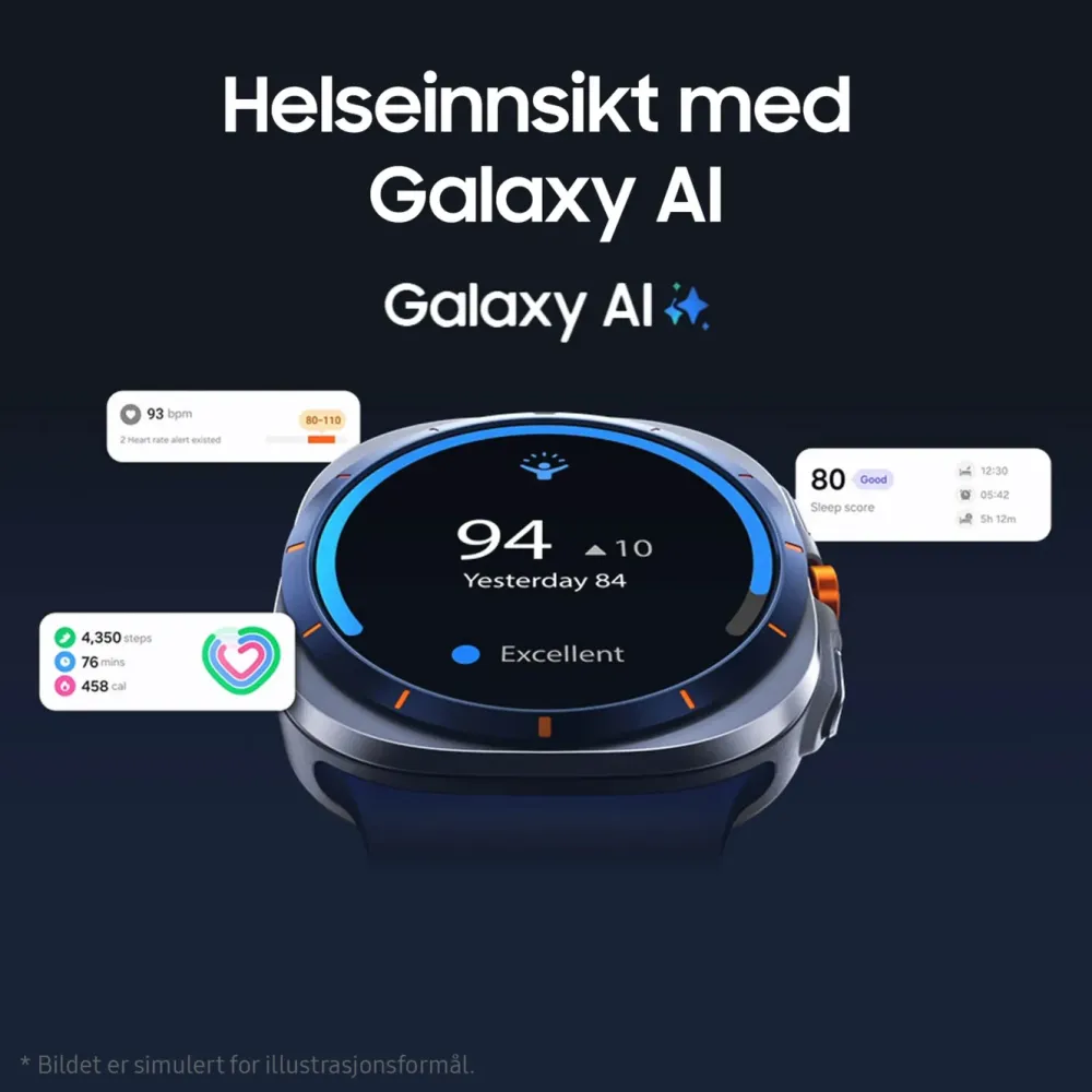 Samsung Smartklokker Og Ringer|Galaxy Watch Ultra (2025) 47 mm LTE