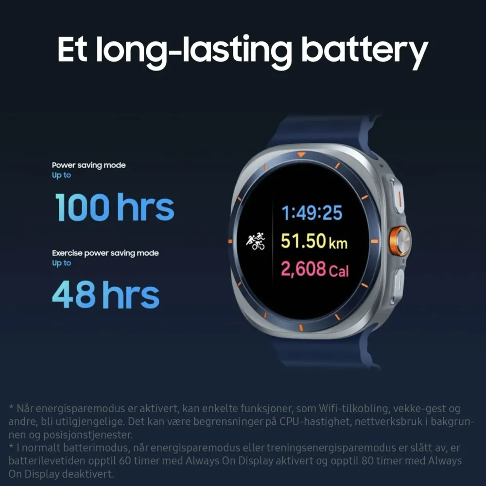 Samsung Smartklokker Og Ringer|Galaxy Watch Ultra (2025) 47 mm LTE