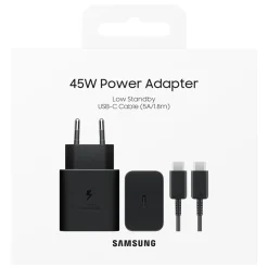 Samsung Mobiltelefonladere|Original USB-C Lader 45 W
