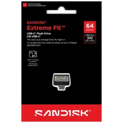 Sandisk Lagring|Extreme Fit – USB-C-minne 64 GB