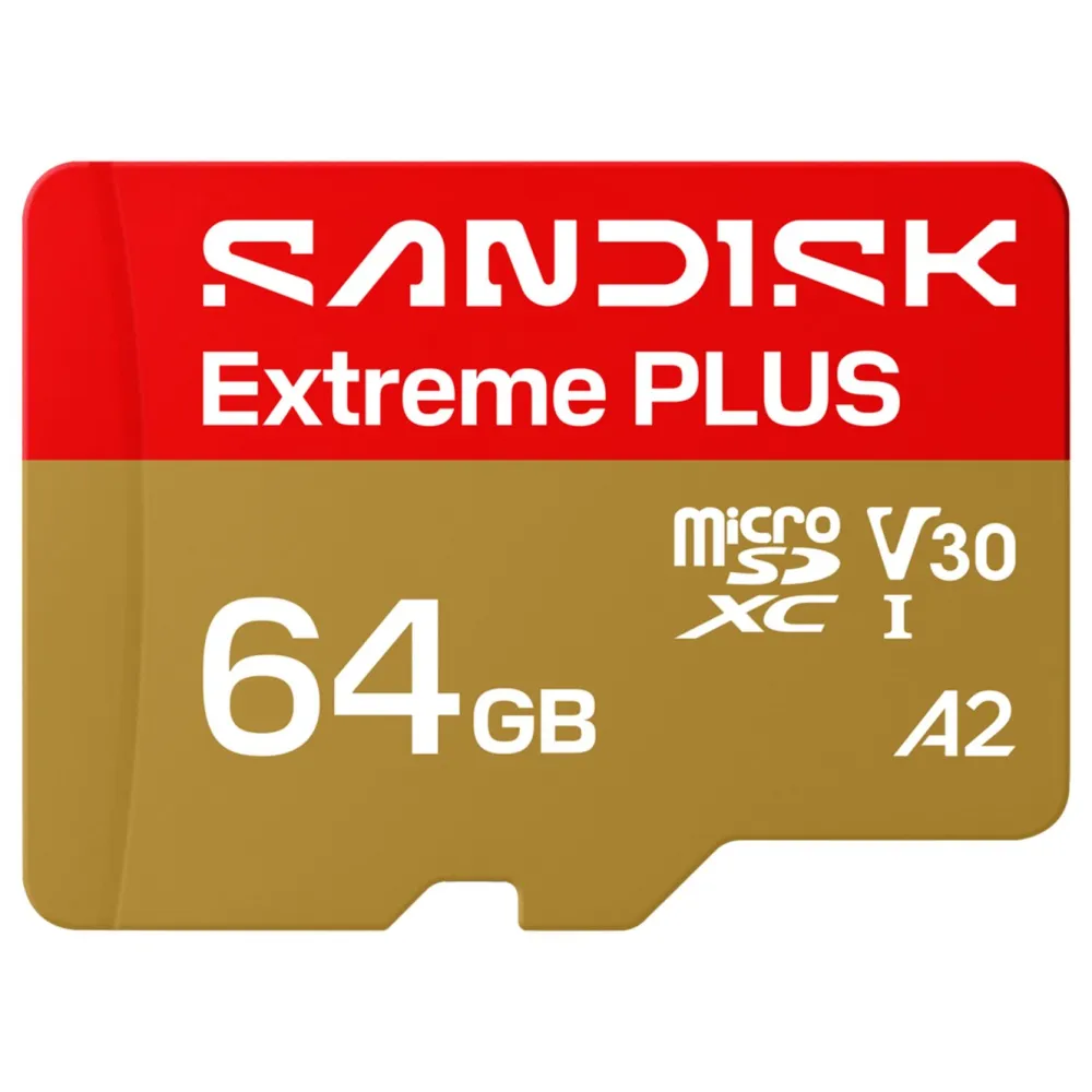 Sandisk Kameraovervåking|Foto Og Video|Extreme PLUS microSDXC 64 GB – 200/90 MB/s
