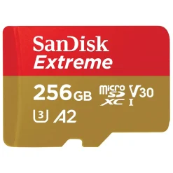 Sandisk Kameraovervåking|Foto Og Video|Extreme Plus Micro-SD-kort 256 GB