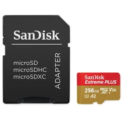 Sandisk Kameraovervåking|Foto Og Video|Extreme Plus Micro-SD-kort 256 GB