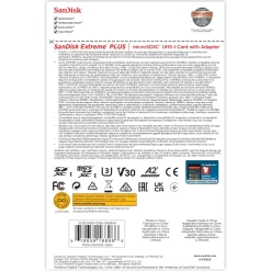 Sandisk Kameraovervåking|Foto Og Video|Extreme Plus Micro-SD-kort 128 GB