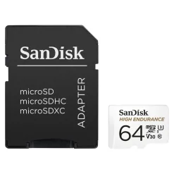 Sandisk Kameraovervåking|Foto Og Video|High Endurance Micro-SD-kort 64 GB