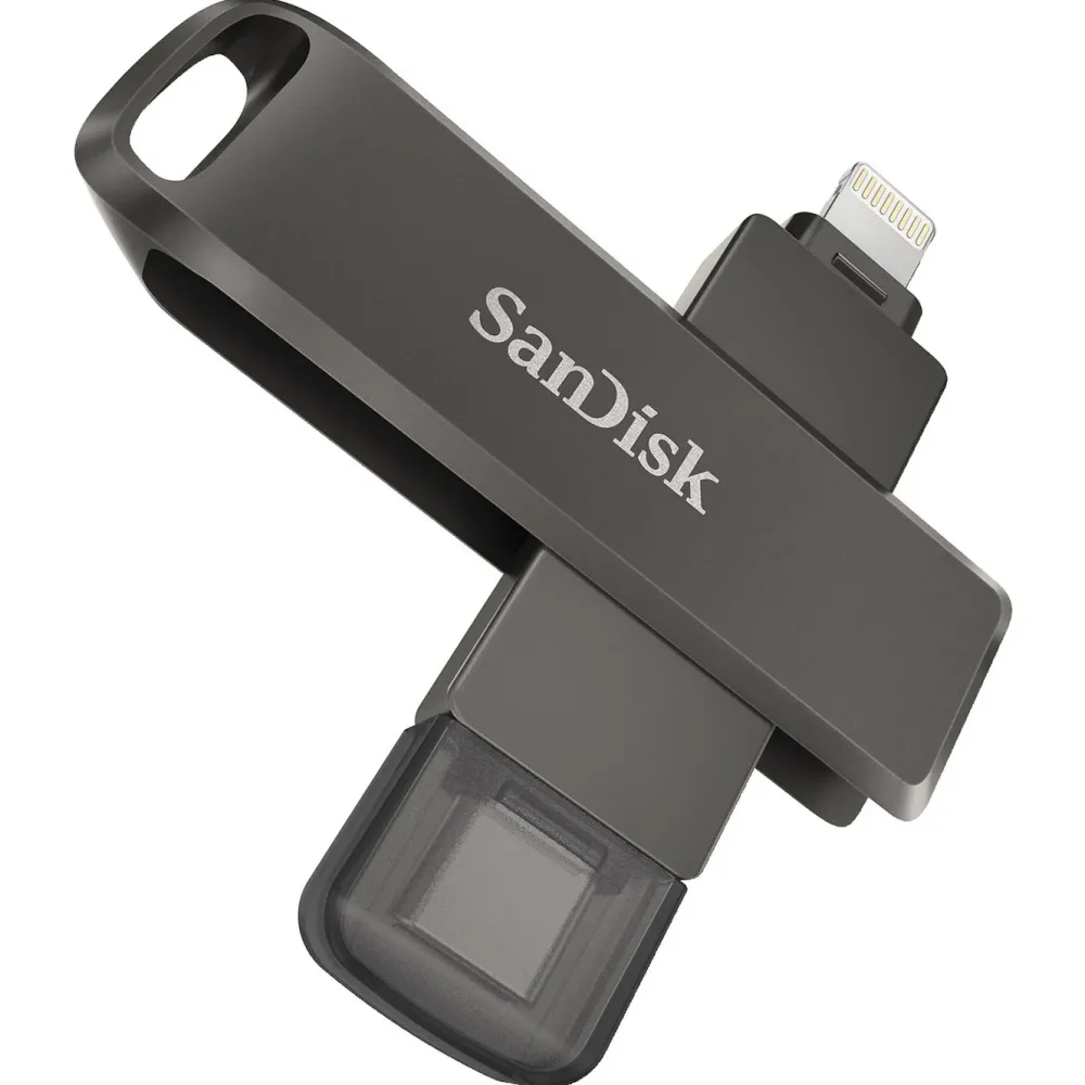Sandisk Lagring|iXpand Drive med Lightning og USB-C 128 GB