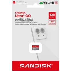 Sandisk Rengjøring|Foto Og Video|microSD Ultra Go minnekort 128 GB – 190 MB/s