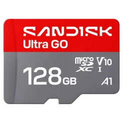 Sandisk Rengjøring|Foto Og Video|microSD Ultra Go minnekort 128 GB – 190 MB/s