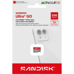 Sandisk Kameraovervåking|Foto Og Video|microSD Ultra Go minnekort 256 GB – 190 MB/s