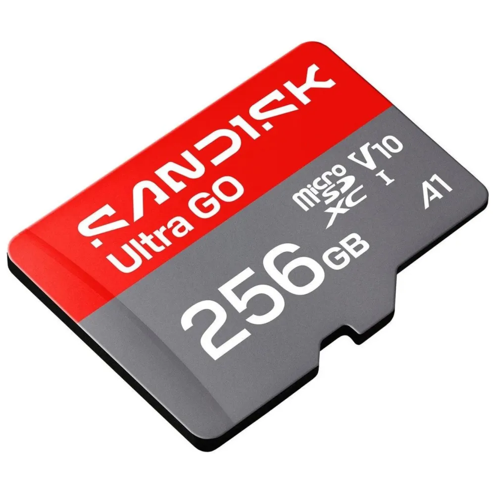 Sandisk Kameraovervåking|Foto Og Video|microSD Ultra Go minnekort 256 GB – 190 MB/s