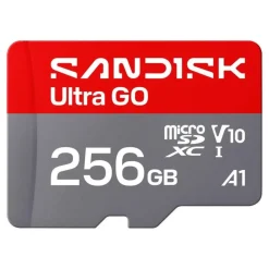 Sandisk Kameraovervåking|Foto Og Video|microSD Ultra Go minnekort 256 GB – 190 MB/s