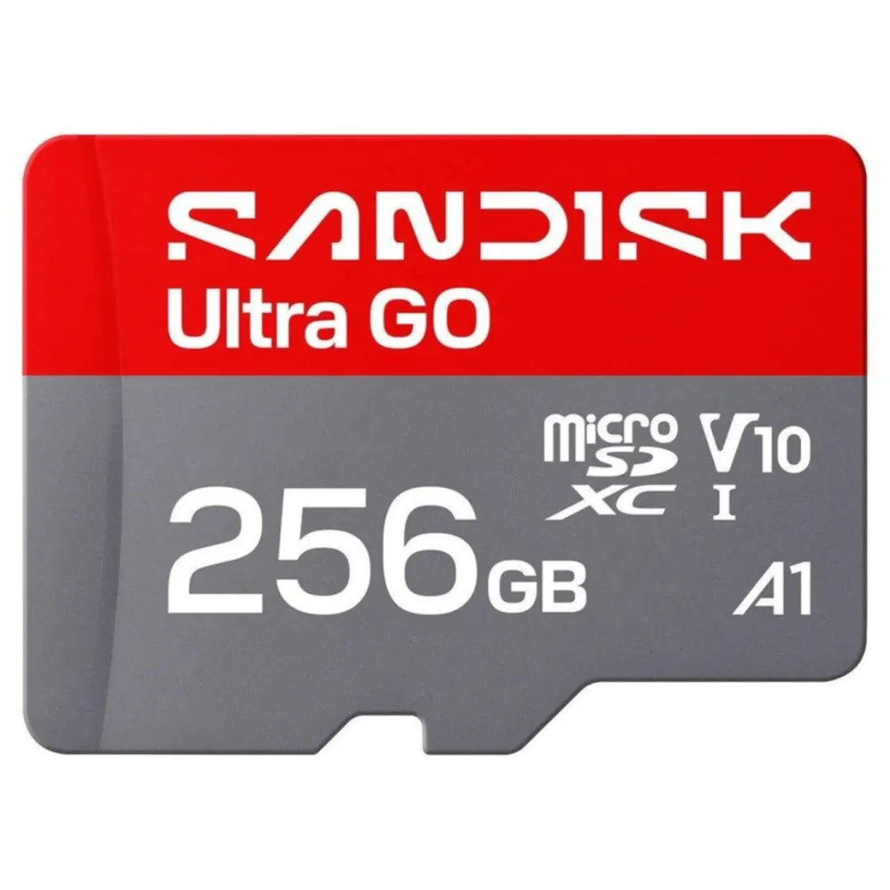 Sandisk Kameraovervåking|Foto Og Video|microSD Ultra Go minnekort 256 GB – 190 MB/s