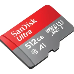 Sandisk Kameraovervåking|Foto Og Video|Ultra Micro-SD-kort 512 GB SDXC