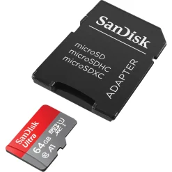 Sandisk Kameraovervåking|Foto Og Video|Ultra Micro-SD-kort 64 GB SDXC