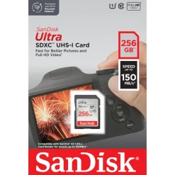 Sandisk Rengjøring|Foto Og Video|Ultra SD-kort 256 GB SDXC