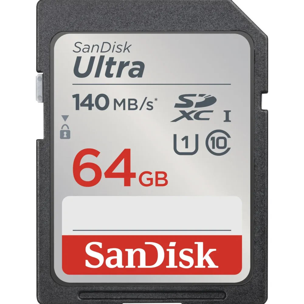 Sandisk Kameraovervåking|Foto Og Video|Ultra SD-kort 64 GB SDXC