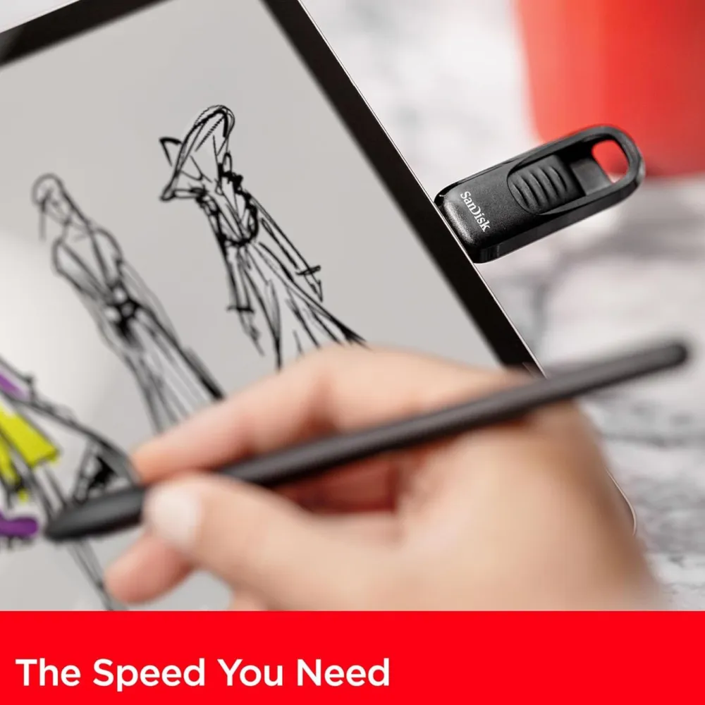 Sandisk Lagring|Ultra Slider USB-minne med USB-C 256 GB