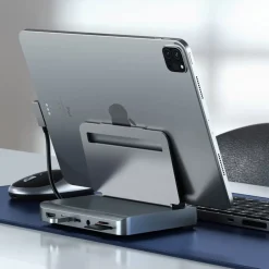 Satechi Ipad Og Tilbehør|Aluminum Stand Hub for iPad Pro (2018 og nyere)