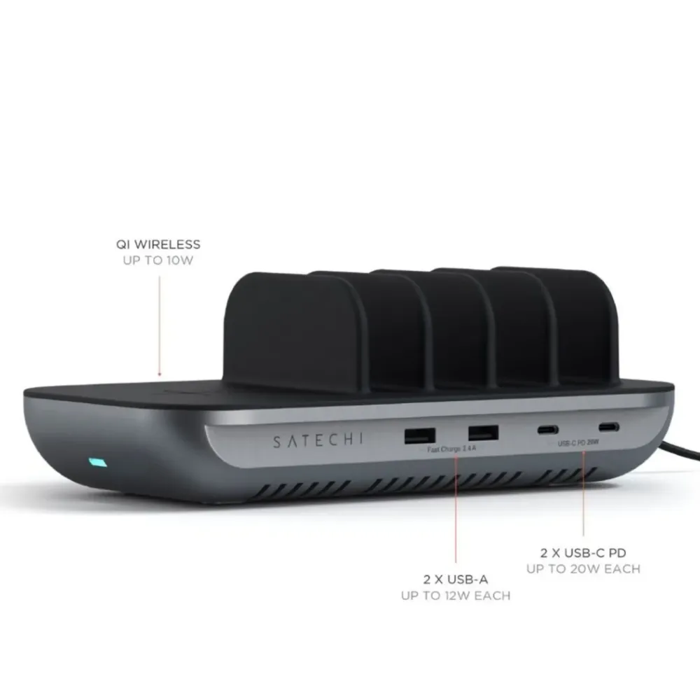 Satechi Iphone-Tilbehør|Hjemmekontor|Dock5 USB-ladestasjon