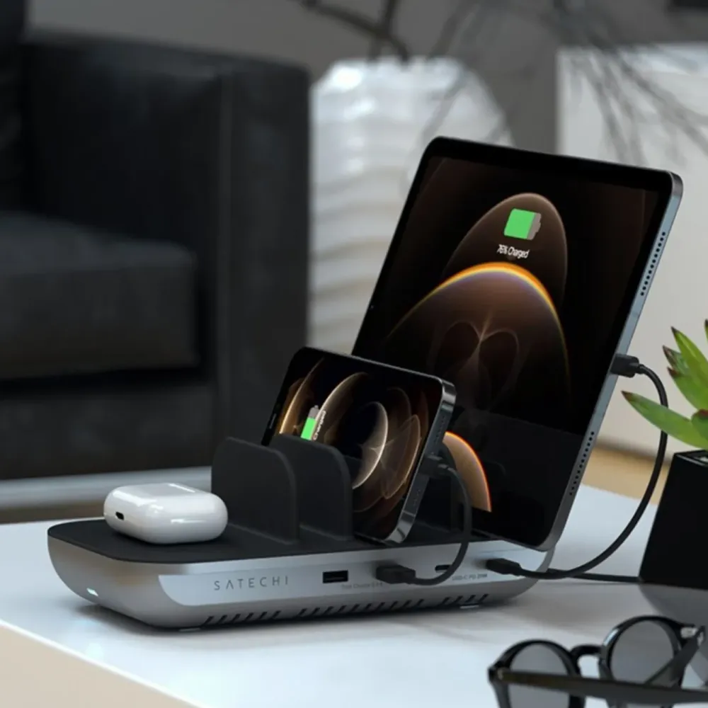 Satechi Iphone-Tilbehør|Hjemmekontor|Dock5 USB-ladestasjon