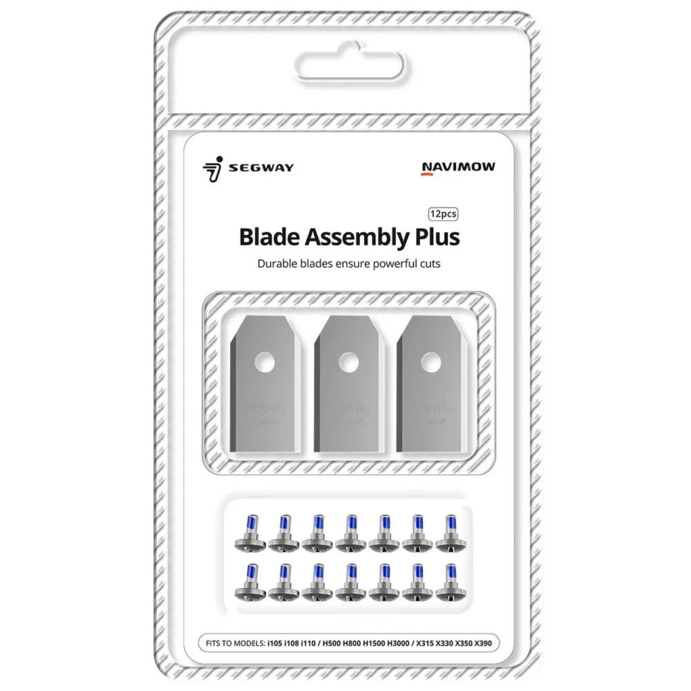 Segway Inneklima|Rengjøring|Blade Assembly Plus – Reserveblad for Navimow robotgressklipper 12-pk.