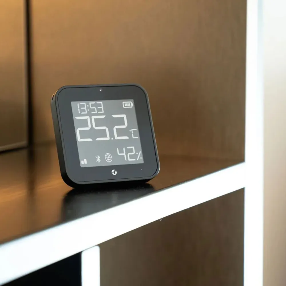 Shelly Smarte Sensorer|BLU H&T Display ZB sensor