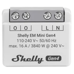 Shelly Sterkstrøm|Smarte Sensorer|EM Mini Gen4 smart energimåler
