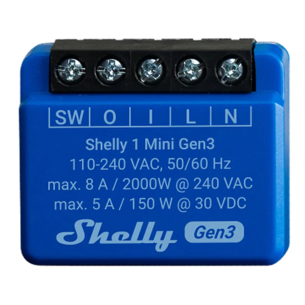 Shelly Fjernstrømbryter|1 Mini (GEN 3)