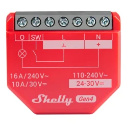 Shelly Fjernstrømbryter|1PM Gen4 smart strømbrytermodul