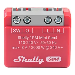 Shelly Fjernstrømbryter|1PM Mini Gen4 smart strømbrytermodul